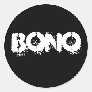 Bono Classic Round Sticker