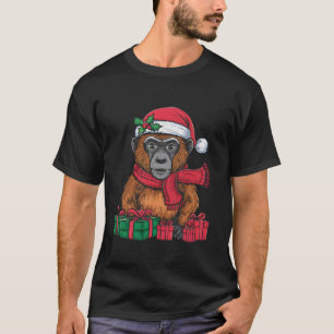 Bonobo Lover Xmas Holiday Santa Bonobo Christmas T-Shirt