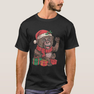 Bonobo Lover Xmas Holiday Santa Bonobo Christmas T-Shirt