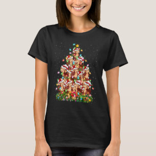 Bonobo Xmas Lights Santa Bonobo Christmas Tree T-Shirt