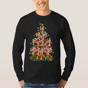 Bonobo   Xmas Lights Santa Bonobo Christmas Tree T-Shirt