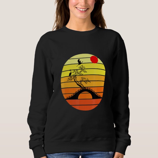 Bonsai and sunset sweatshirt (Front)