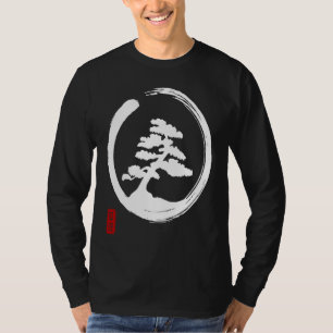 Bonsai Bonsai Zen Circle Japan Kanji Buddhist Medi T-Shirt