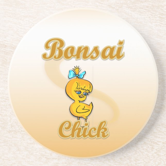 Bonsai Chick Coaster (Front)