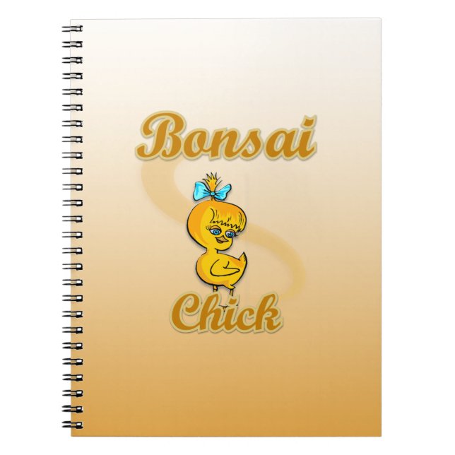 Bonsai Chick Spiral Notebook (Front)