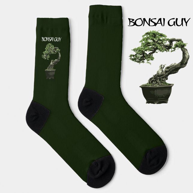 Bonsai guy funny quote for bonsai lovers socks (Creator Uploaded)