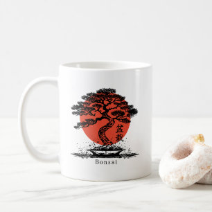 Bonsai Japanese Kanji Personalised Coffee Mug