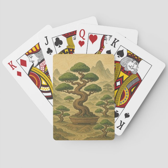 Bonsai Landscape Playing Cards (Back)
