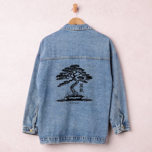 Bonsai Personalised Text Denim Jacket (Hangar)