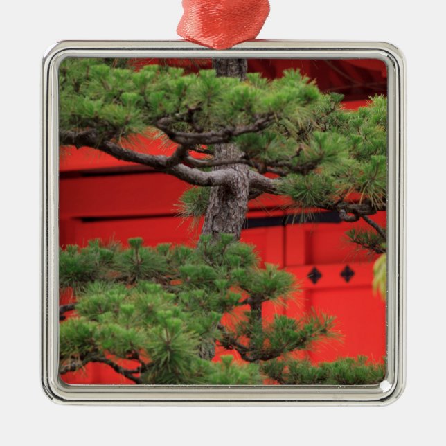 Bonsai Pine Tree Metal Tree Decoration (Front)