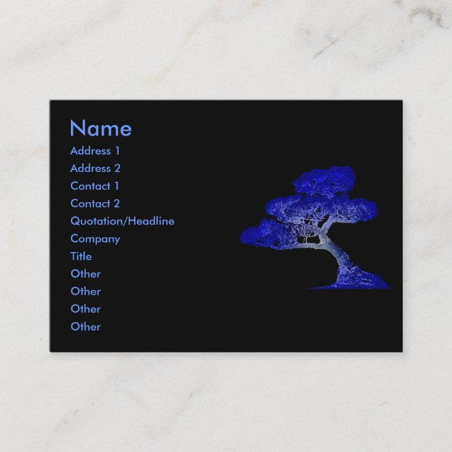 Bonsai Profile Card (Front)