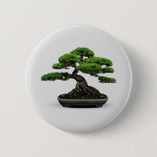 Bonsai Tree 6 Cm Round Badge (Front)
