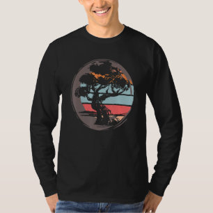 Bonsai Tree Buddhism Japanese Kanji Meditation T-Shirt