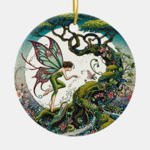 Bonsai Tree Fairy Ceramic Tree Decoration
