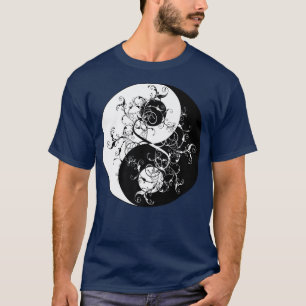 Bonsai Tree In Japanese Yin Yang Symbol Buddhist Z T-Shirt