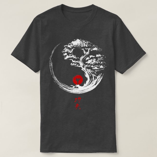 bonsai tree  japanese buddhist  (2) T-Shirt (Design Front)