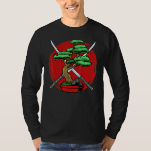 Bonsai Tree Japanese Gardening Bonsai Tree Katana  T-Shirt