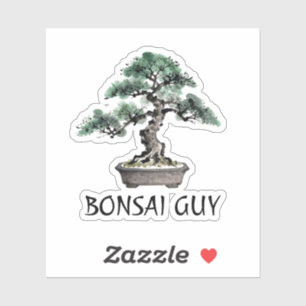 Bonsai Tree Japanese Sumi-E Ink Art Personalised