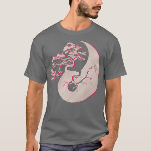 Bonsai Tree Japanese Tradition Yin Yang Zen Yoga T-Shirt