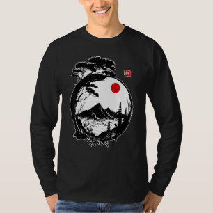 Bonsai Tree Japanese Zen Buddhism Zen Circle Japan T-Shirt