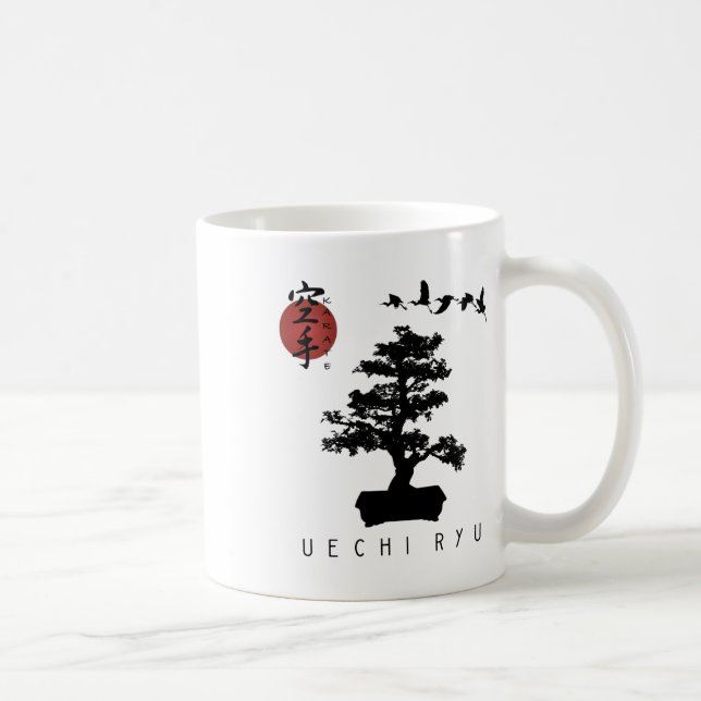 Bonsai Tree Karate Design - Uechi Ryu Instructors  Coffee Mug (Right)