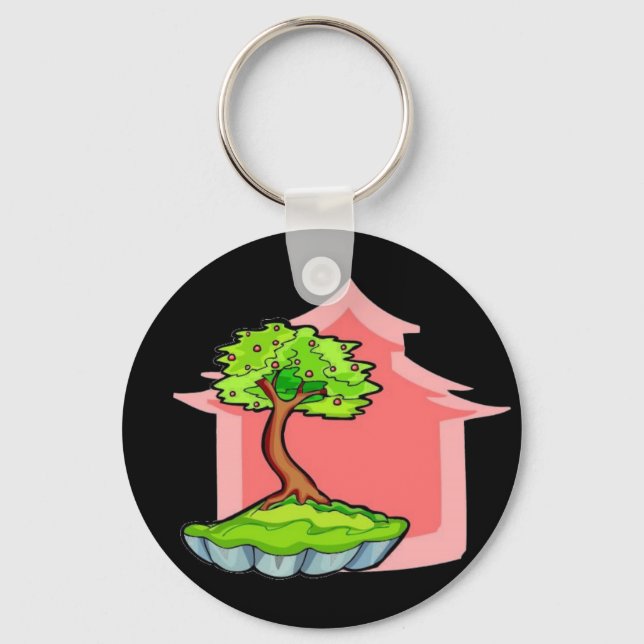 Bonsai Tree Keychain (Front)