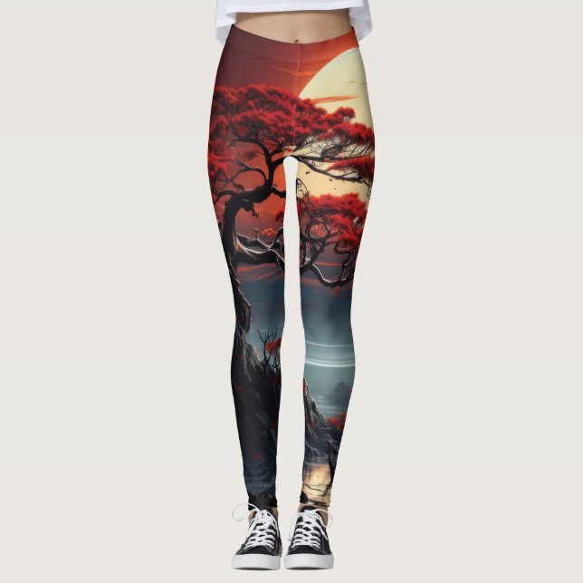 Bonsai Tree  Leggings (Front)