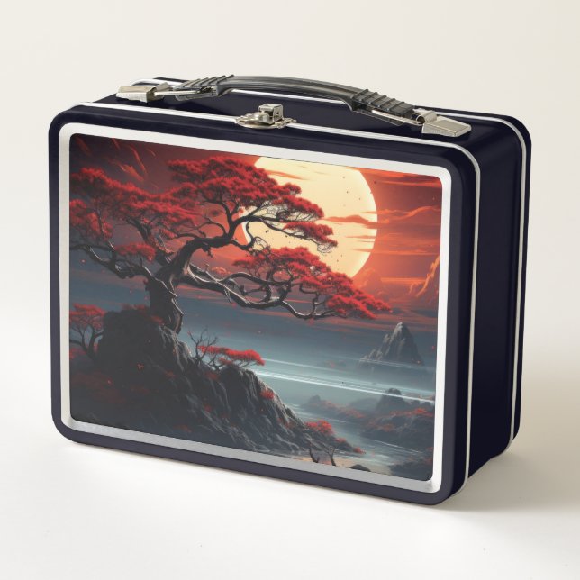 Bonsai Tree  Metal Lunch Box (Front)