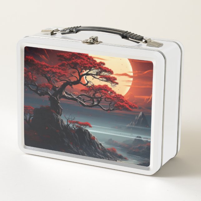 Bonsai Tree  Metal Lunch Box (Front)