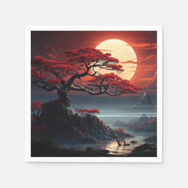 Bonsai Tree  Napkin (Front)