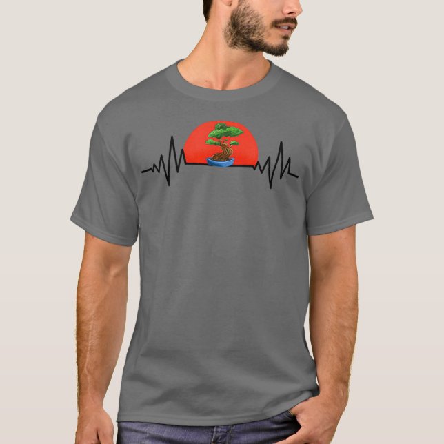 Bonsai tree plant bonsai tree heartbeat bonsai T-Shirt (Front)