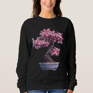 Bonsai Tree Sakura Cherry Blossom Japanese Bonsai Sweatshirt