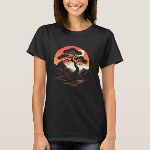 Bonsai Tree Tee Japanese Gardening Japan Botanic M