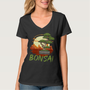 Bonsai Tree Vintage Japanese Flag Zen Bonsai Men T-Shirt
