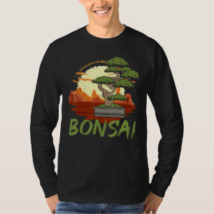 Bonsai Tree Vintage Japanese Flag Zen Bonsai Men T-Shirt