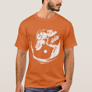 Bonsai Tree Yin Yang Japan Buddha Yoga Meditation T-Shirt