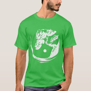 Bonsai Tree Yin Yang Japan Buddha Yoga Meditation  T-Shirt