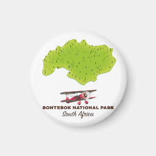 Bontebok National Park South Africa map Magnet
