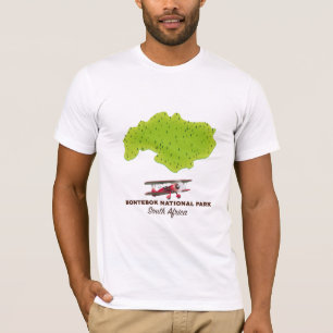 Bontebok National Park South Africa map T-Shirt