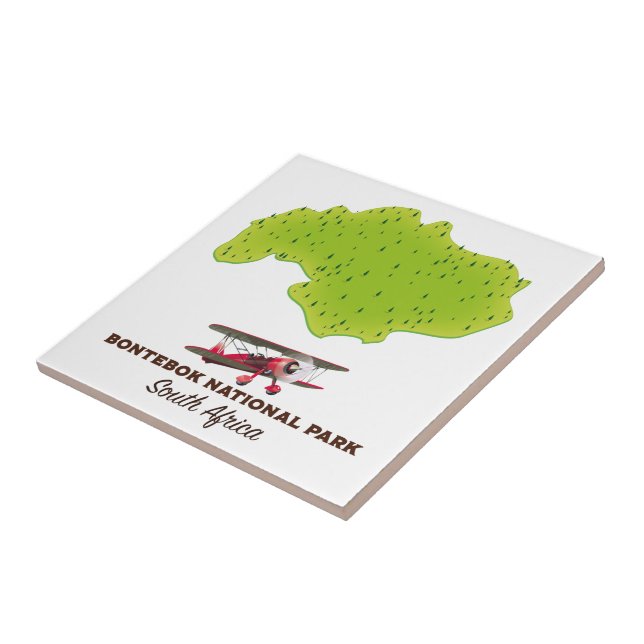 Bontebok National Park South Africa map Tile (Side)