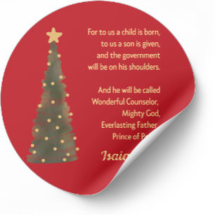 Bonus: Christmas Sticker Isaiah 9:6