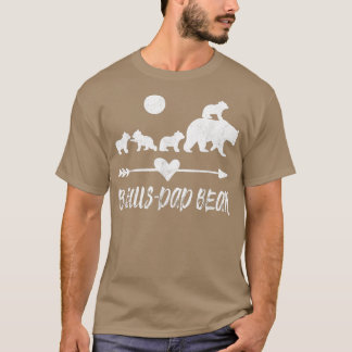 Bonus Dad Bear Shirt with Four Cute Bear Cubs Gift