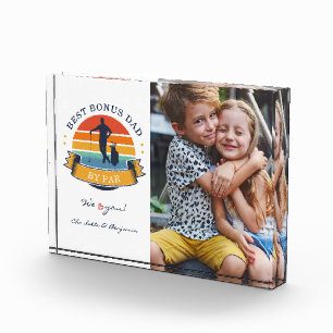 Bonus Dad By Par Retro Step Fathers Day Photo Block