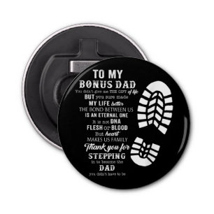 Bonus Dad Fathers Day Gift from Stepdad for Daught Bottle Opener