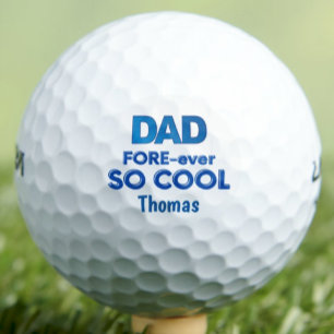 Bonus Dad FORE-ever Cool Golfer Gift Golf Balls