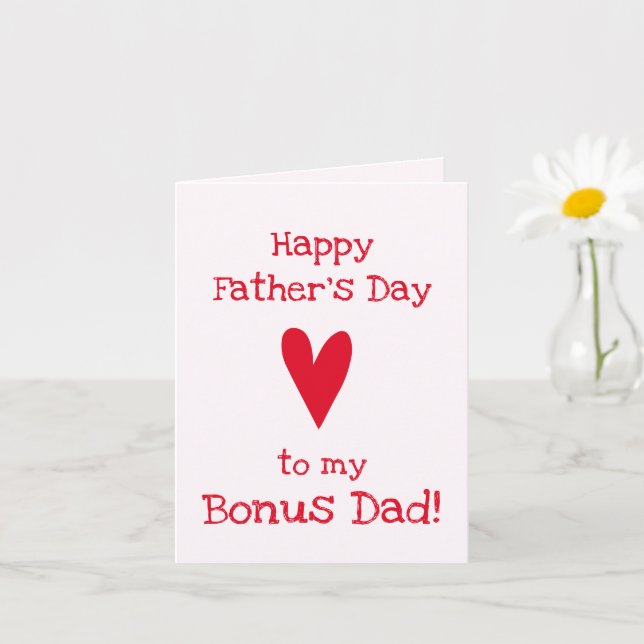 Bonus Dad! | Funny Father's Day Card (Small Plant)