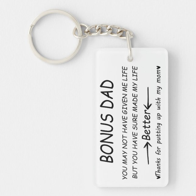 Bonus dad keychain, key ring (Front)