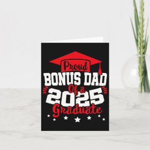 Bonus Dad Of A 2025 Graduate Cl Senior Graduation Card