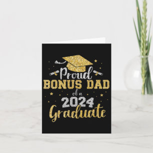 Bonus Dad Of Cl Of 2024 Graduate Senior Graduation Card