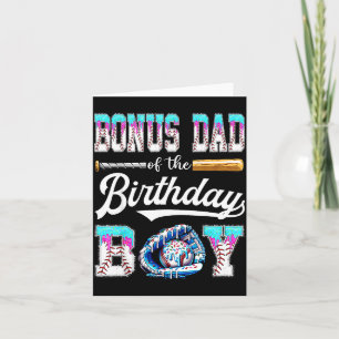 Bonus Dad Of The Birthday Boy Baseball Ice Cream D Card